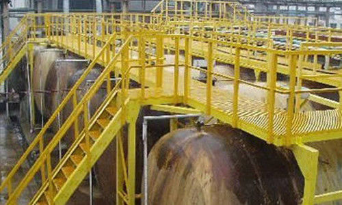 توری های پلاستیکی تقویت شده با فایبر گلاس ASTM FRP گریتینگ راهرو مقاوم در برابر خوردگی