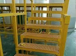 پانل های گریتینگ فایبر گلاس غیر لغزنده زرد Walkway FRP در اندازه 30*30 میلی متر