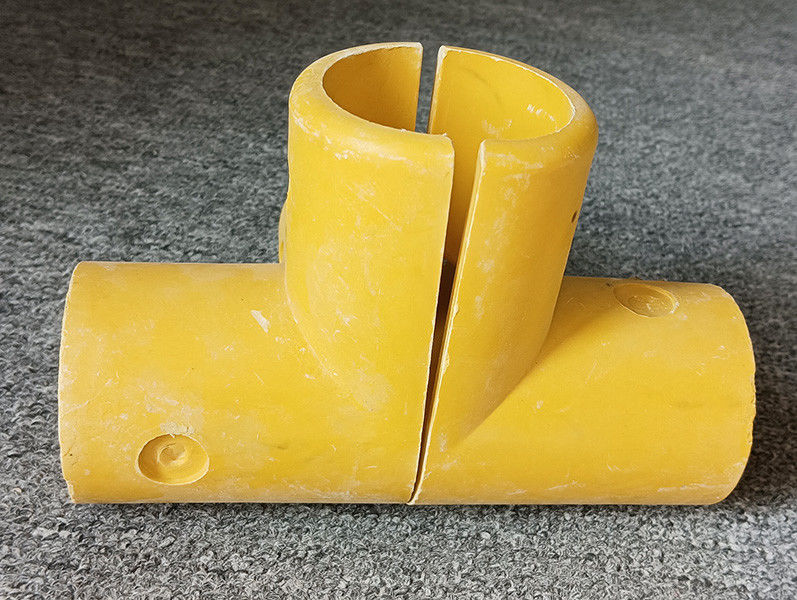 50mm لوله گرد فیبرگلاس FRP دستگیره نصب آرنج پایه تی چهار راه کانکتور