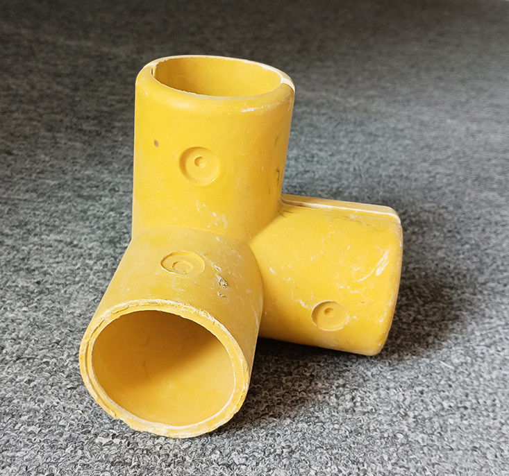 50mm لوله گرد فیبرگلاس FRP دستگیره نصب آرنج پایه تی چهار راه کانکتور